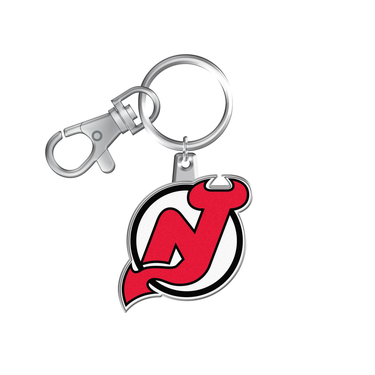 New Jersey Devils NHL TSV Team Logo Keychain
