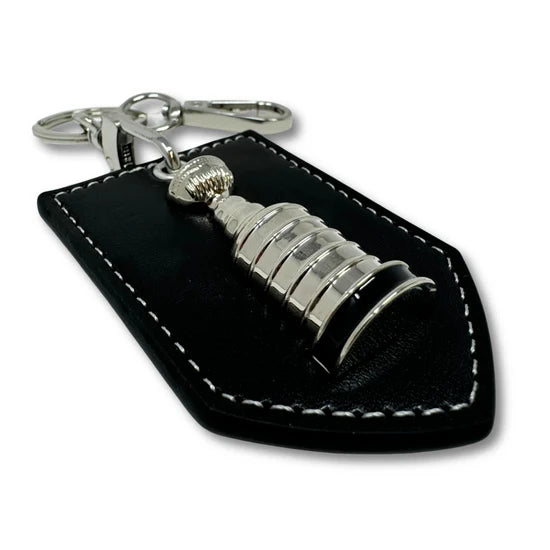 NHL Leather 3D Stanley Cup Trophy Keychain