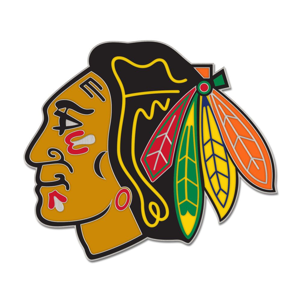 Épingle en émail de collection WinCraft des Blackhawks de Chicago LNH