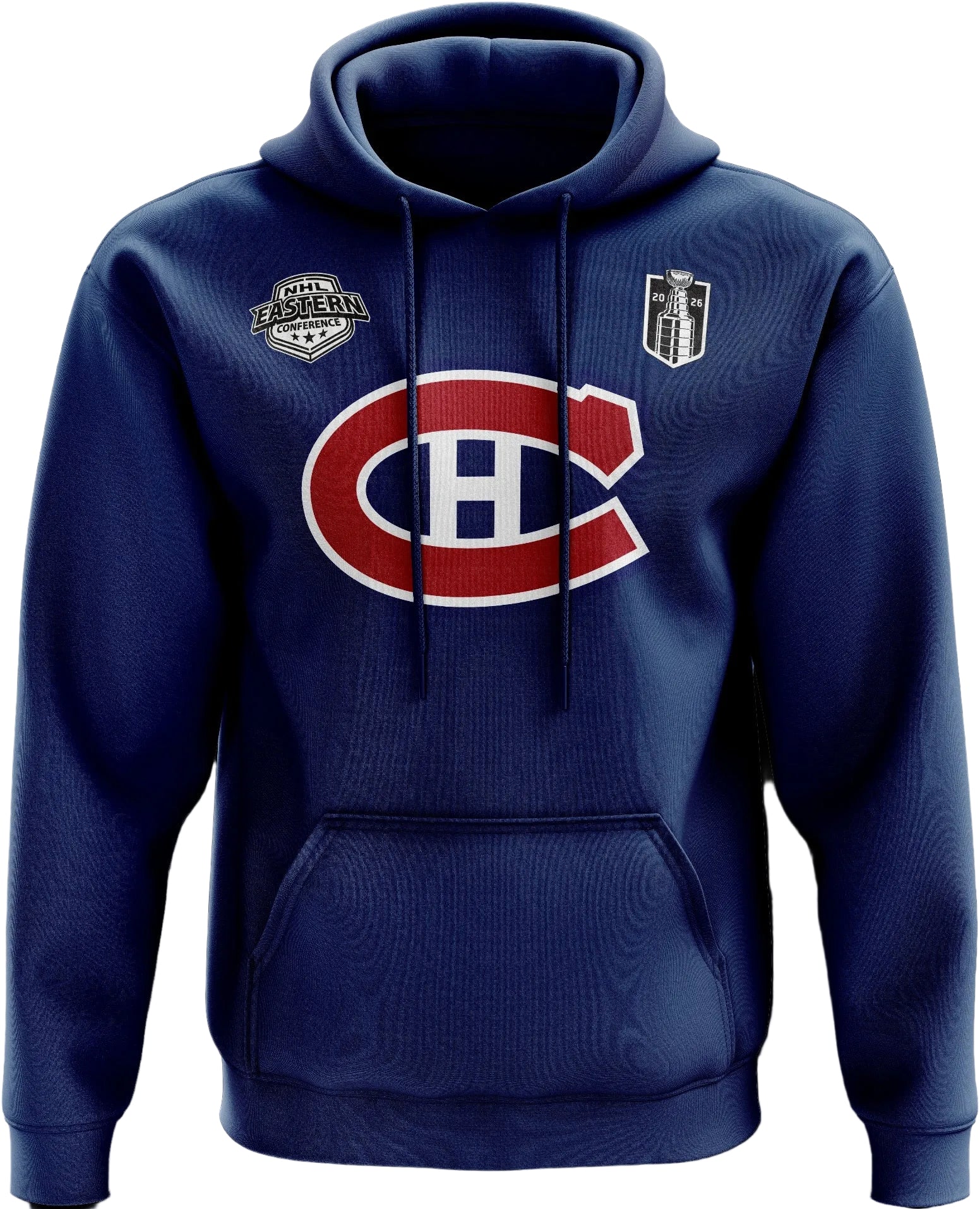 Montreal Canadiens NHL Mitchell & Ness Men's Navy Eastern Conference Finals Fleece Hoodie