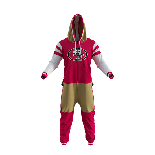 San Francisco 49ers NFL Hockey Sockey Men's Red Team Uniform Onesie