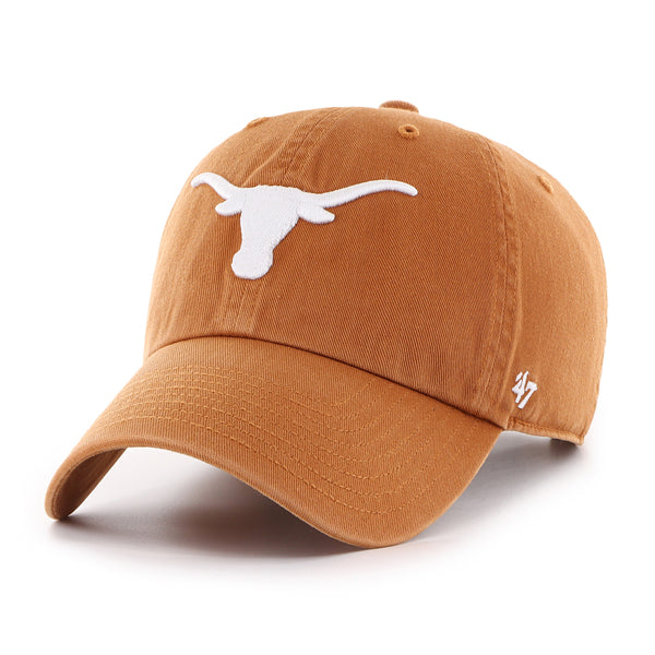 Texas Longhorns NCAA 47 Brand Men's Dark Orange Clean Up Adjustable Hat