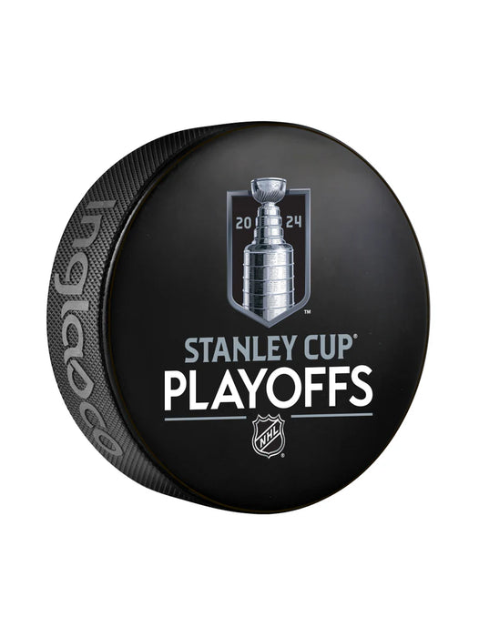 Stanley Cup Playoffs 2024 NHL Inglasco Basic Souvenir Hockey Puck