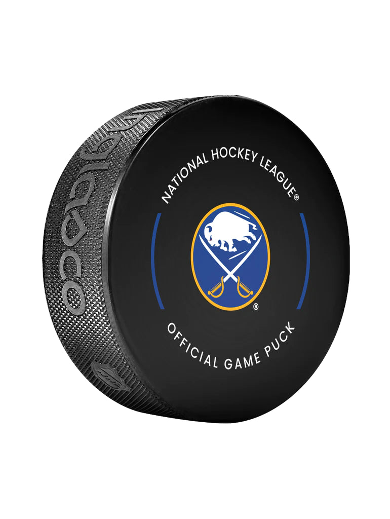 Buffalo Sabres NHL Inglasco 2024-25 Officially Licensed Game Hockey Puck