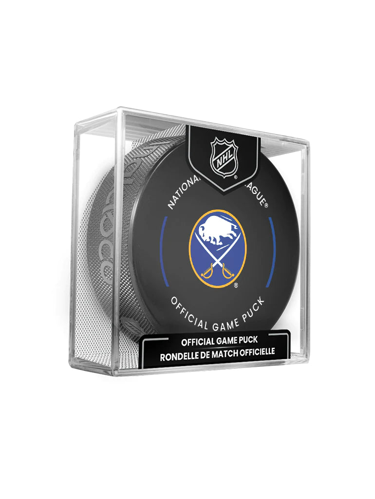 Buffalo Sabres NHL Inglasco 2024-25 Officially Licensed Game Hockey Puck