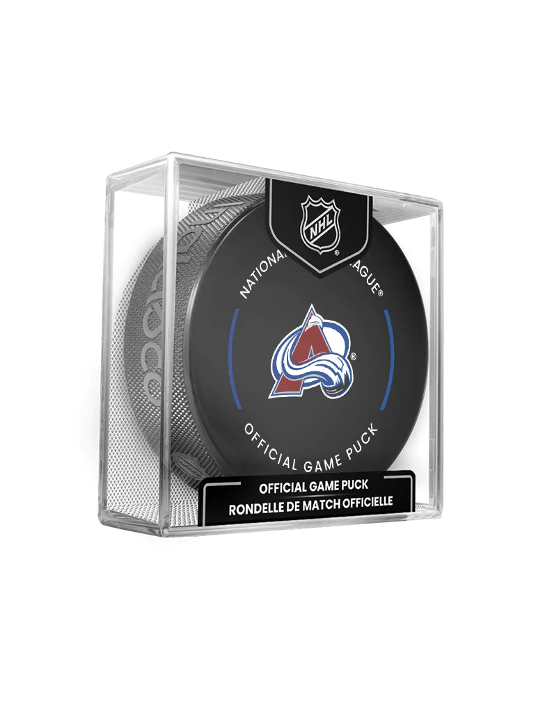 Colorado Avalanche NHL Inglasco 2024-25 Officially Licensed Game Hockey Puck