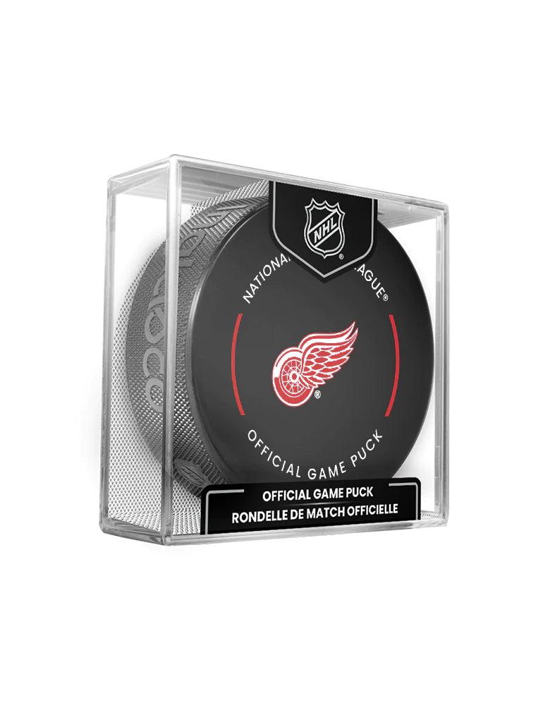 Detroit Red Wings NHL Inglasco 2024-25 Officially Licensed Game Hockey Puck