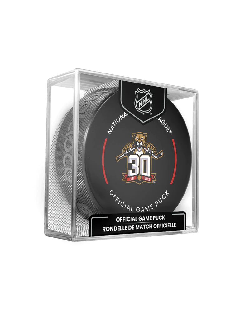 Florida Panthers NHL Inglasco 30th Anniversary 2023-24 Officially Licensed Game Hockey Puck