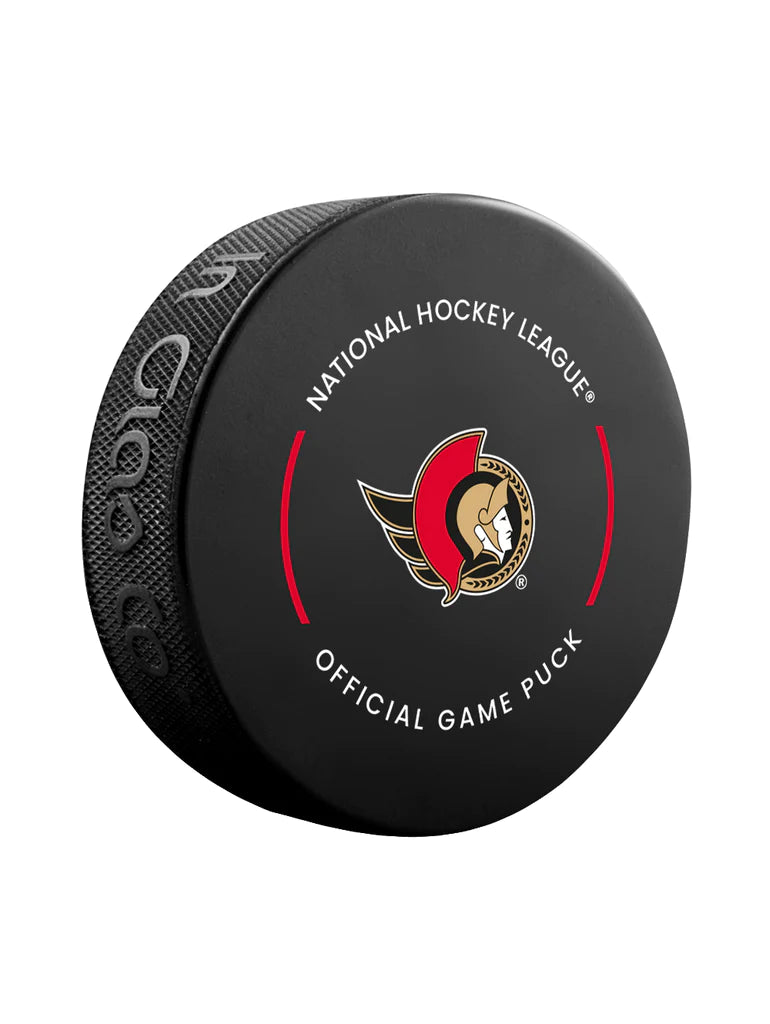 Ottawa Senators NHL Inglasco 2024-25 Officially Licensed Game Hockey Puck