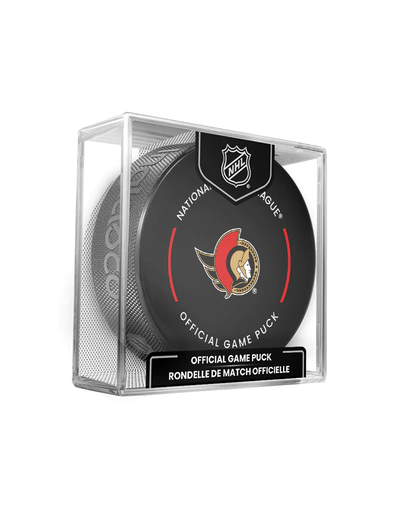 Ottawa Senators NHL Inglasco 2024-25 Officially Licensed Game Hockey Puck