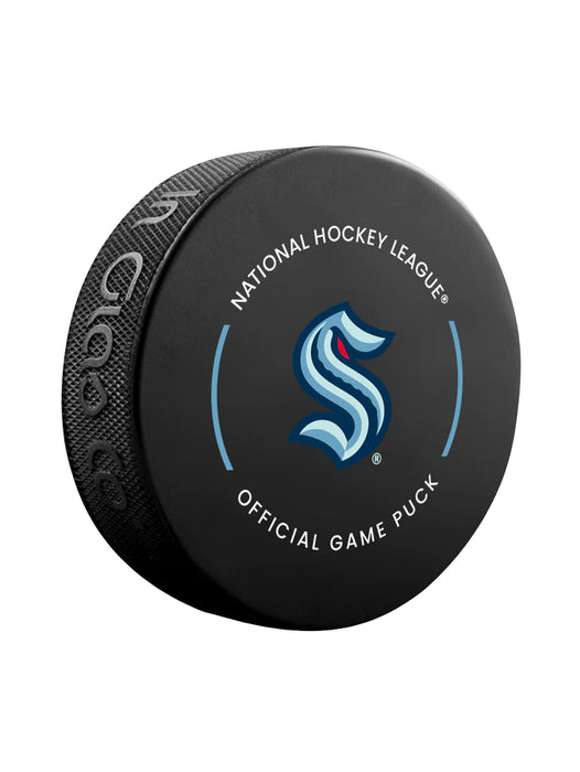 Seattle Kraken NHL Inglasco 2023-24 Officially Licensed Game Hockey Puck