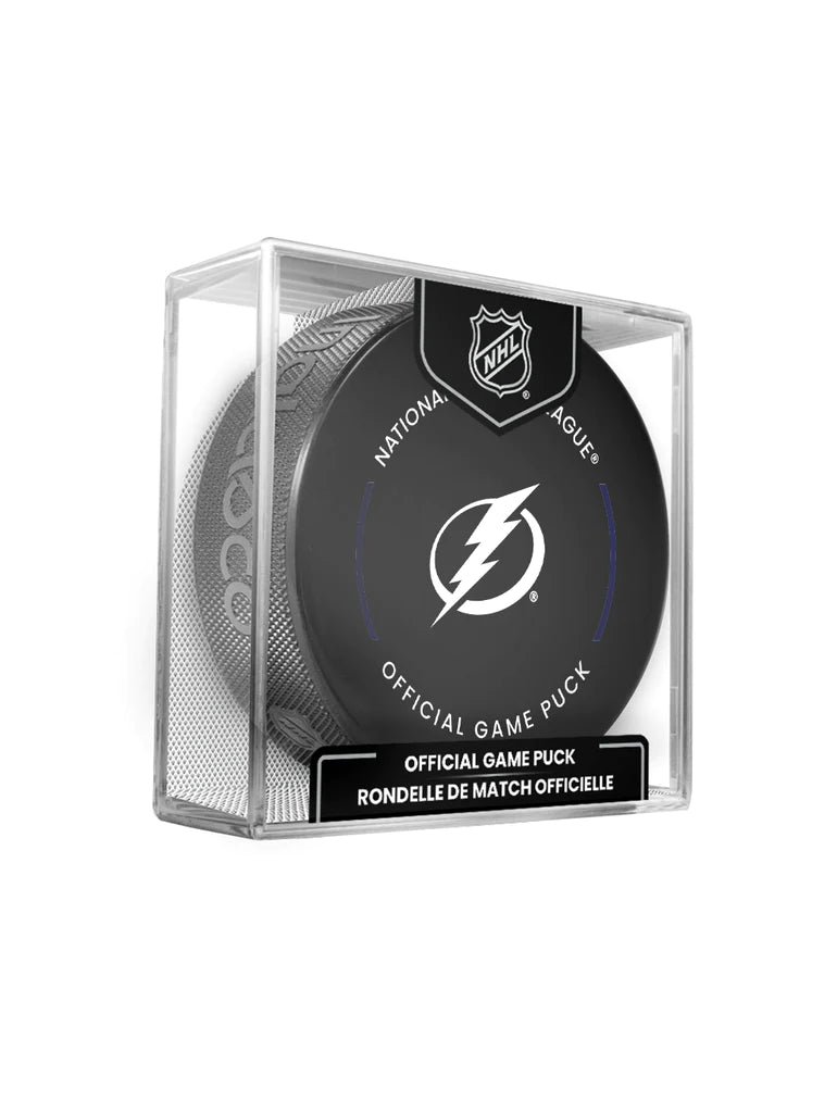 Tampa Bay Lightning NHL Inglasco 2024-25 Officially Licensed Game Hockey Puck