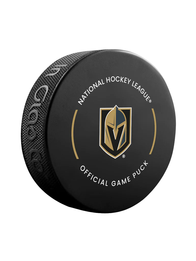 Rondelle de hockey sous licence officielle Vegas Golden Knights NHL Inglasco 2024-25