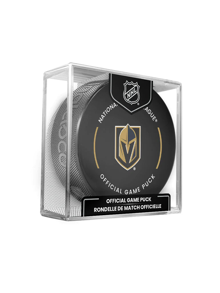 Vegas Golden Knights NHL Inglasco 2024-25 Officially Licensed Game Hockey Puck