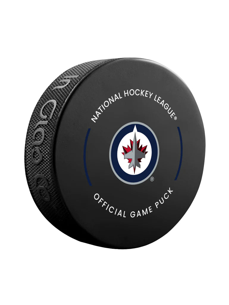 Winnipeg Jets NHL Inglasco 2024-25 Officially Licensed Game Hockey Puck