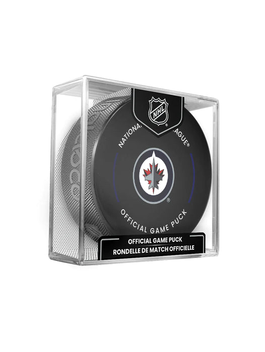 Winnipeg Jets NHL Inglasco 2023-24 Officially Licensed Game Hockey Puck