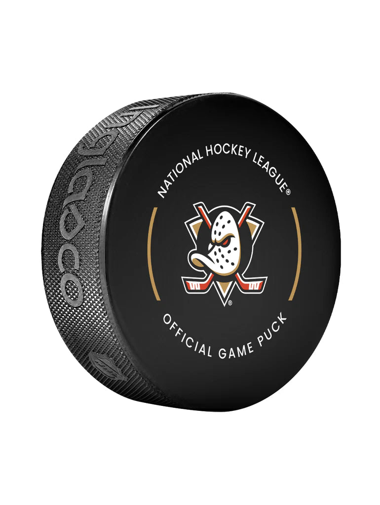 Anaheim Ducks NHL Inglasco 2024-25 Officially Licensed Game Hockey Puck