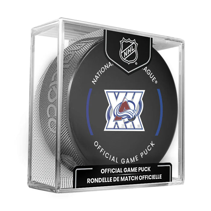 Colorado Avalanche NHL Inglasco 2025-26 30th Anniversary Officially Licensed Game Hockey Puck