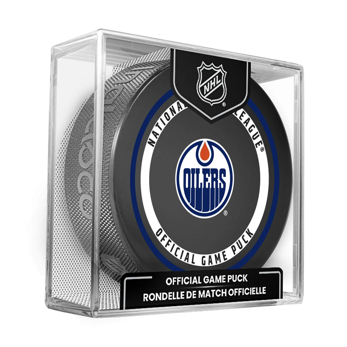 Edmonton Oilers NHL Inglasco 2026-27 Officially Licensed Game Hockey Puck