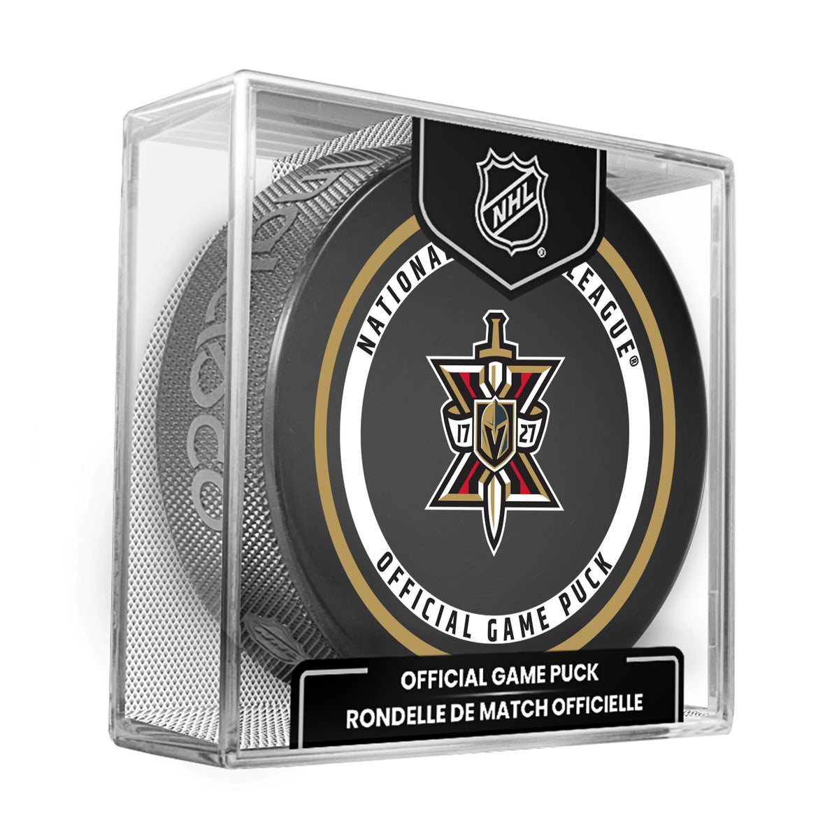 Vegas Golden Knights NHL Inglasco 2026-27 10th Anniversary Officially Licensed Game Hockey Puck