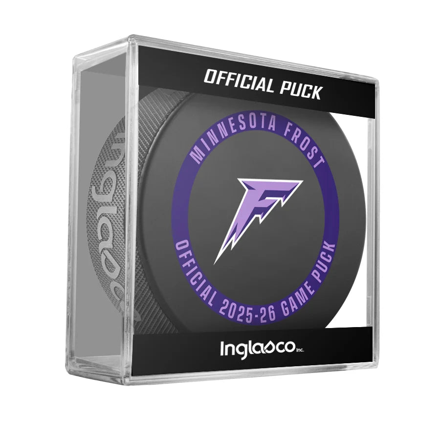 Rondelle de hockey officielle Minnesota Frost PWHL Inglasco 2025-2026