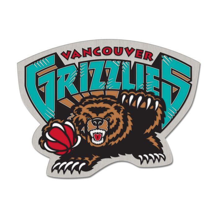 Vancouver Grizzlies NBA WinCraft Hardwood Classics Collector Enamel Pin
