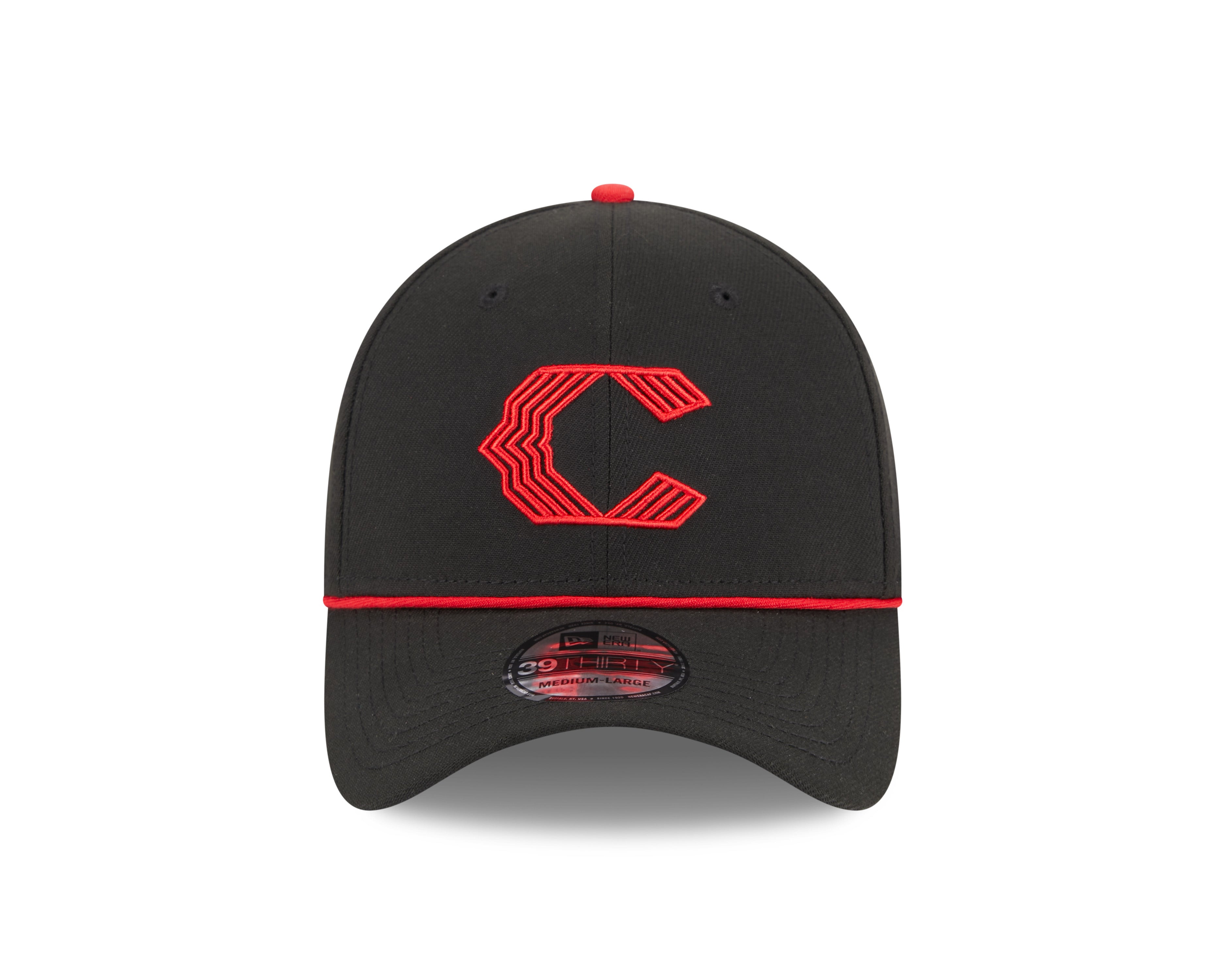 Casquette extensible City Connect 39Thirty 2023 noire des Reds de Cincinnati MLB New Era pour homme