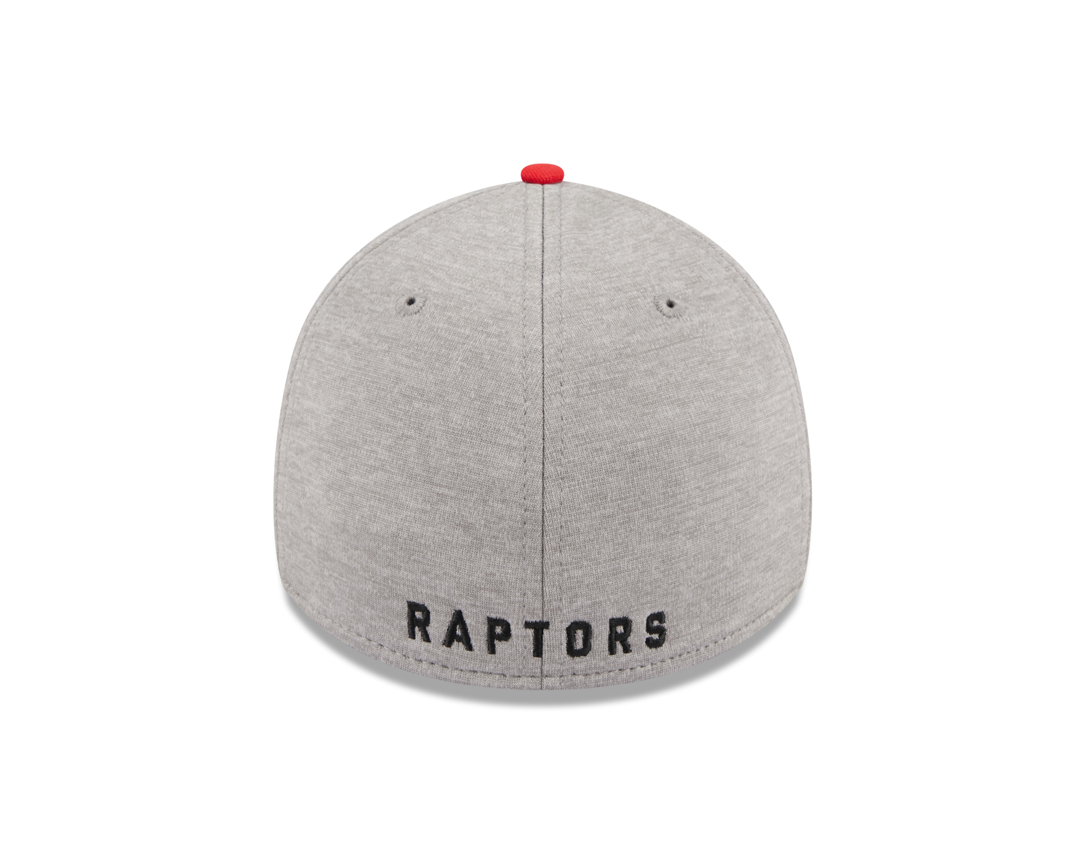 Toronto Raptors NBA New Era Men's Grey/Red 39Thirty E3 Stripe Stretch Fit Hat