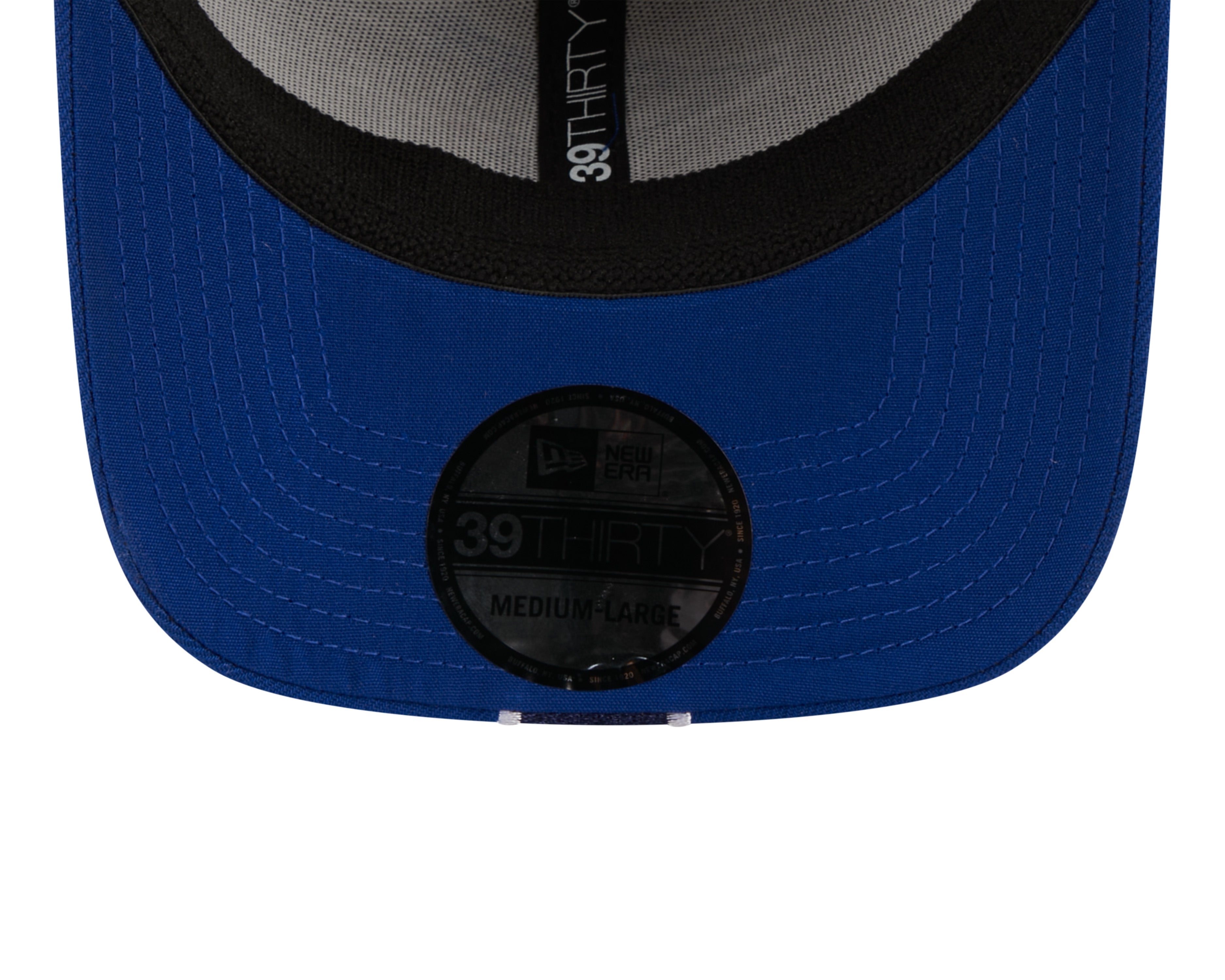 Toronto Blue Jays MLB New Era Men's Navy 39Thirty Stripe E3 Stretch Fit Hat