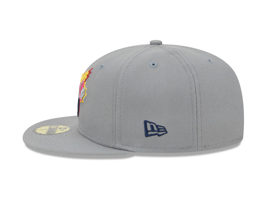 Toronto Blue Jays MLB New Era Men's Grey 59Fifty 1992 World Series Multi Color Pack Fitted Hat