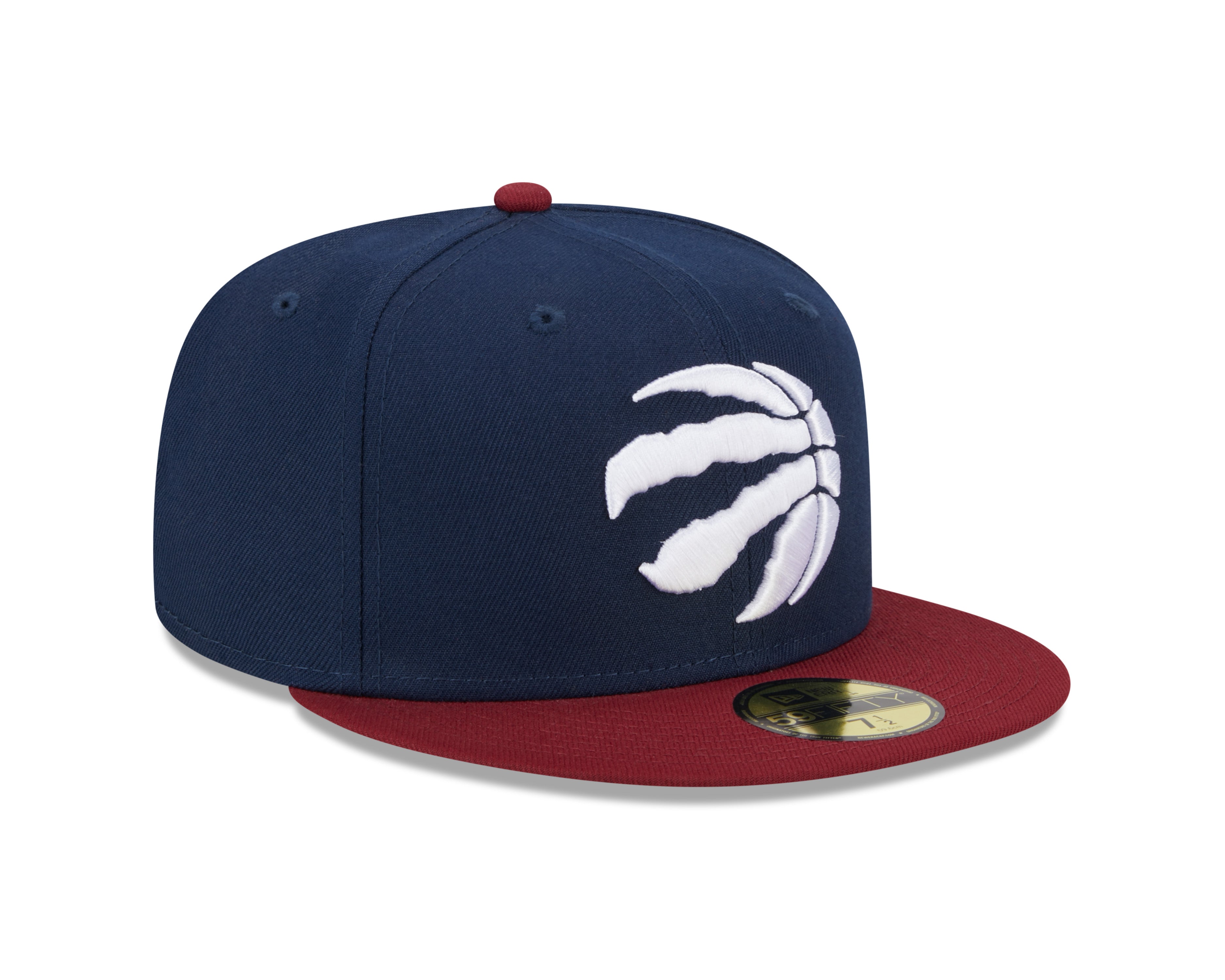 Toronto Raptors NBA New Era Casquette ajustée 59Fifty Two Tone Pack de couleurs pour hommes bleu marine/rouge