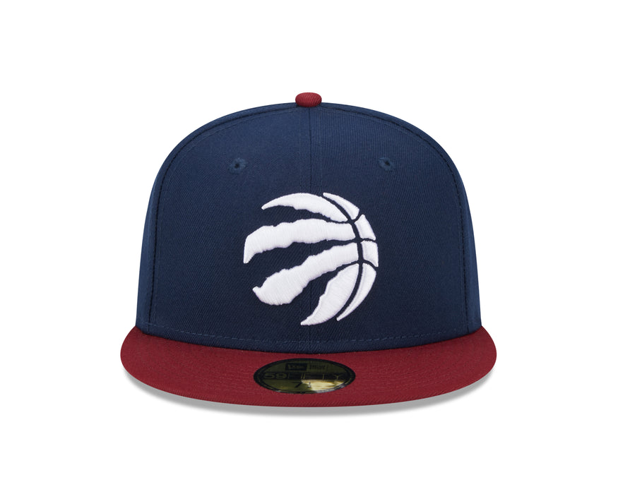 Toronto Raptors NBA New Era Men's Navy/Red 59Fifty Two Tone Color Pack Fitted Hat