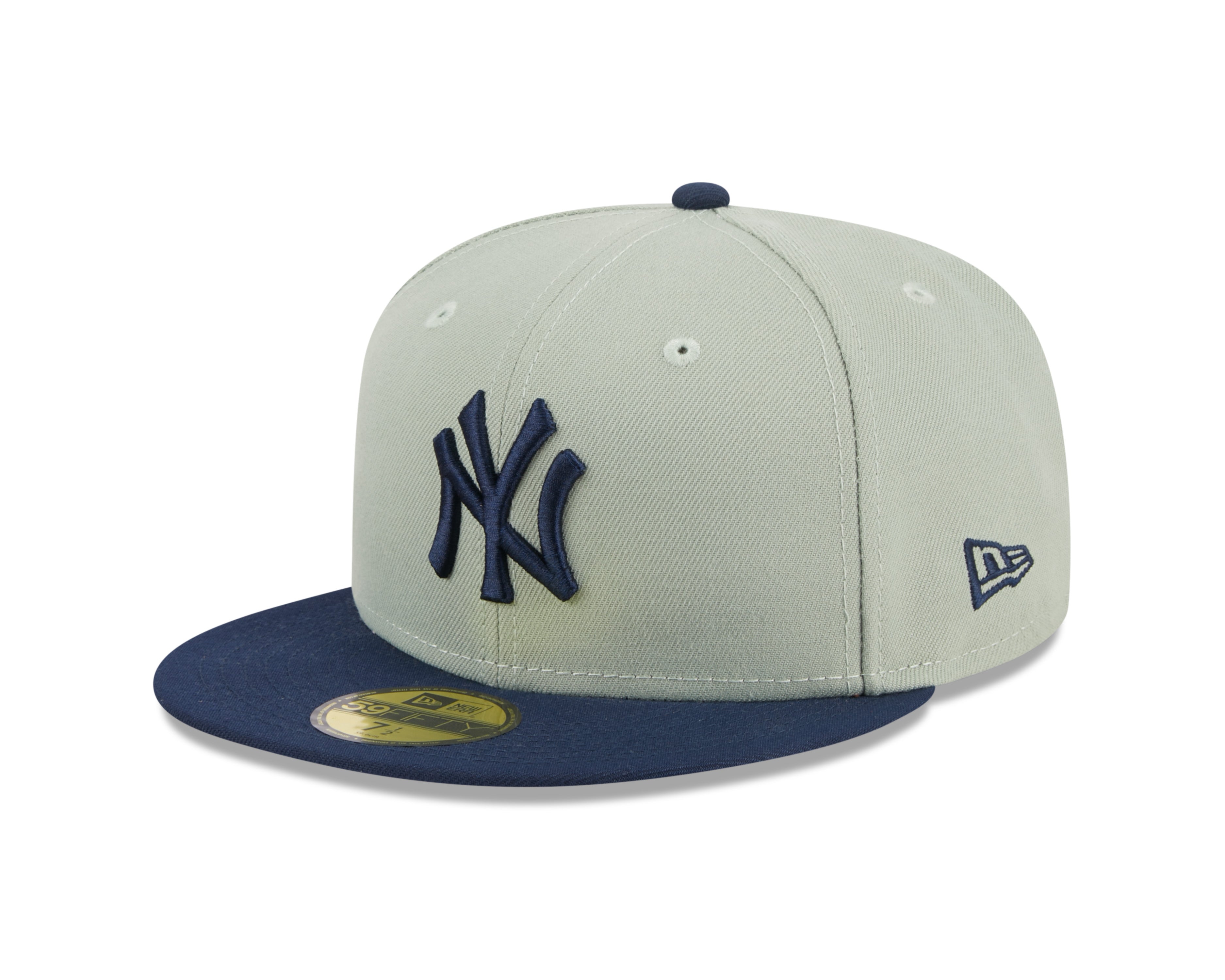 New York Yankees MLB New Era Casquette ajustée 59Fifty bicolore bleu marine/gris pour hommes