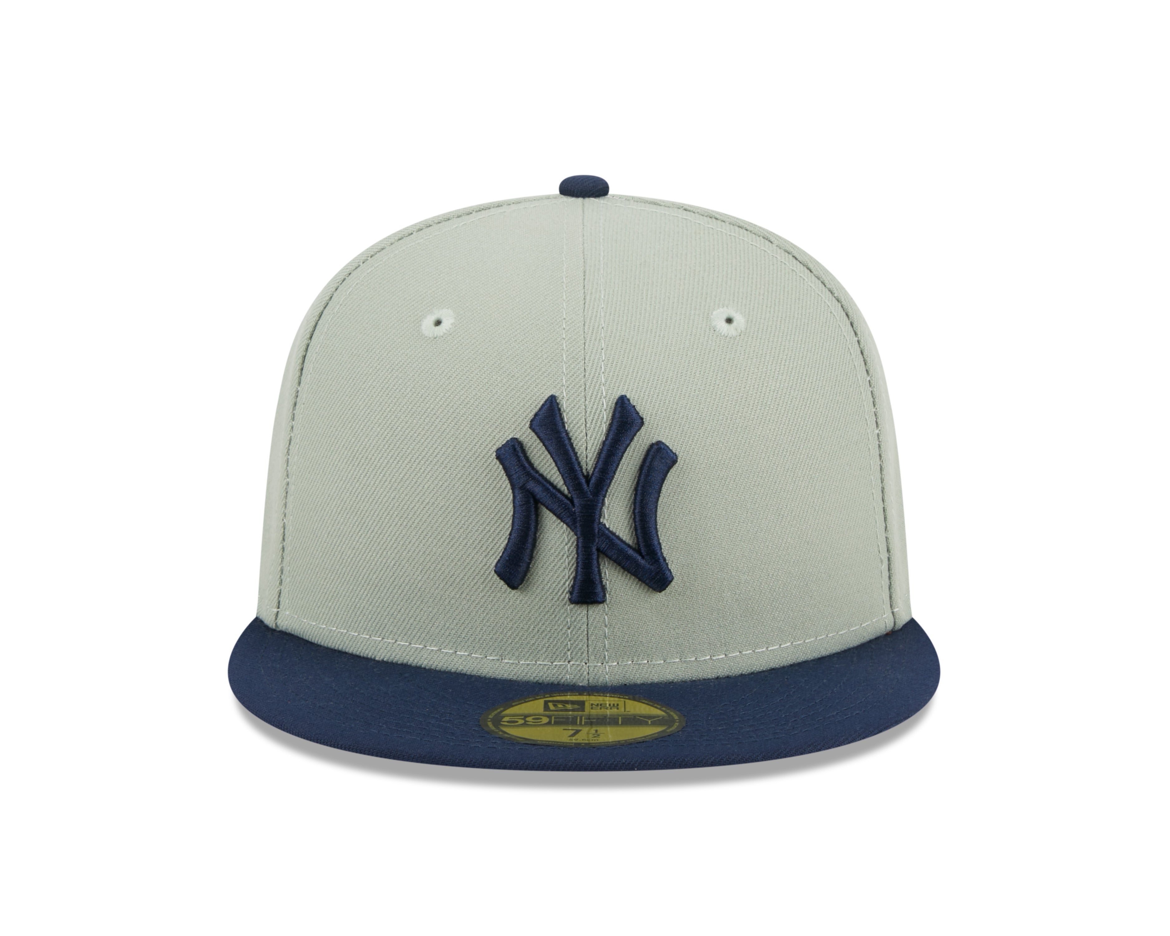 New York Yankees MLB New Era Casquette ajustée 59Fifty bicolore bleu marine/gris pour hommes