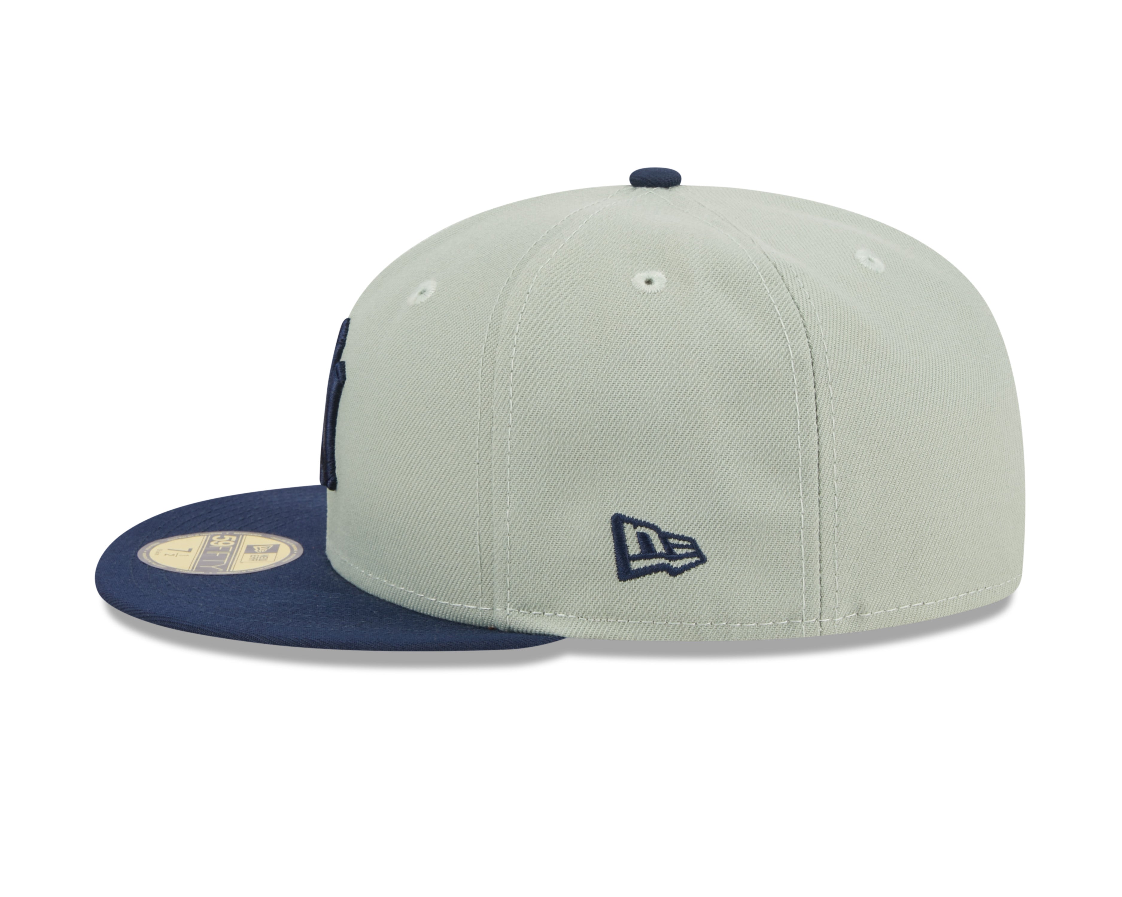 New York Yankees MLB New Era Casquette ajustée 59Fifty bicolore bleu marine/gris pour hommes