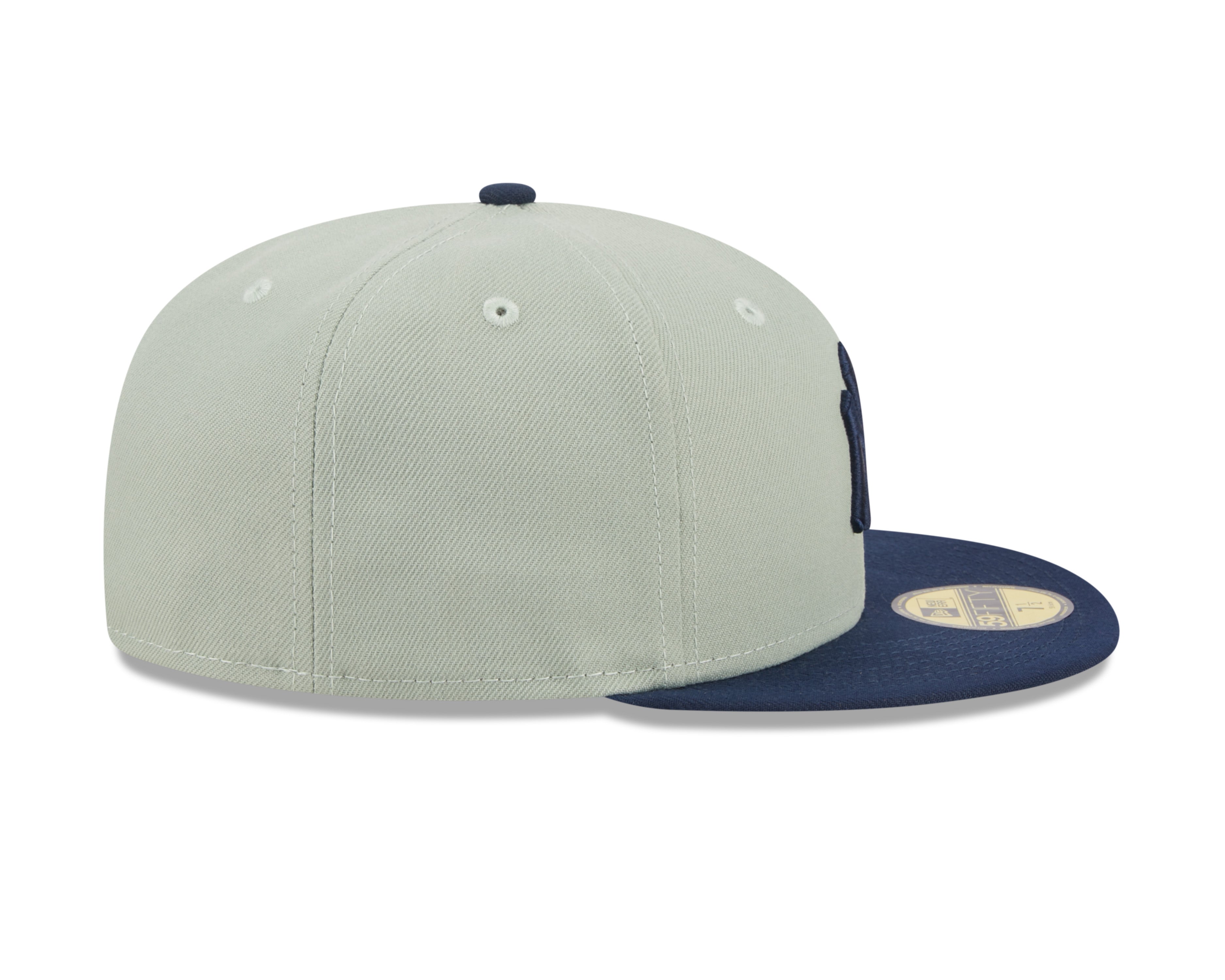 New York Yankees MLB New Era Casquette ajustée 59Fifty bicolore bleu marine/gris pour hommes