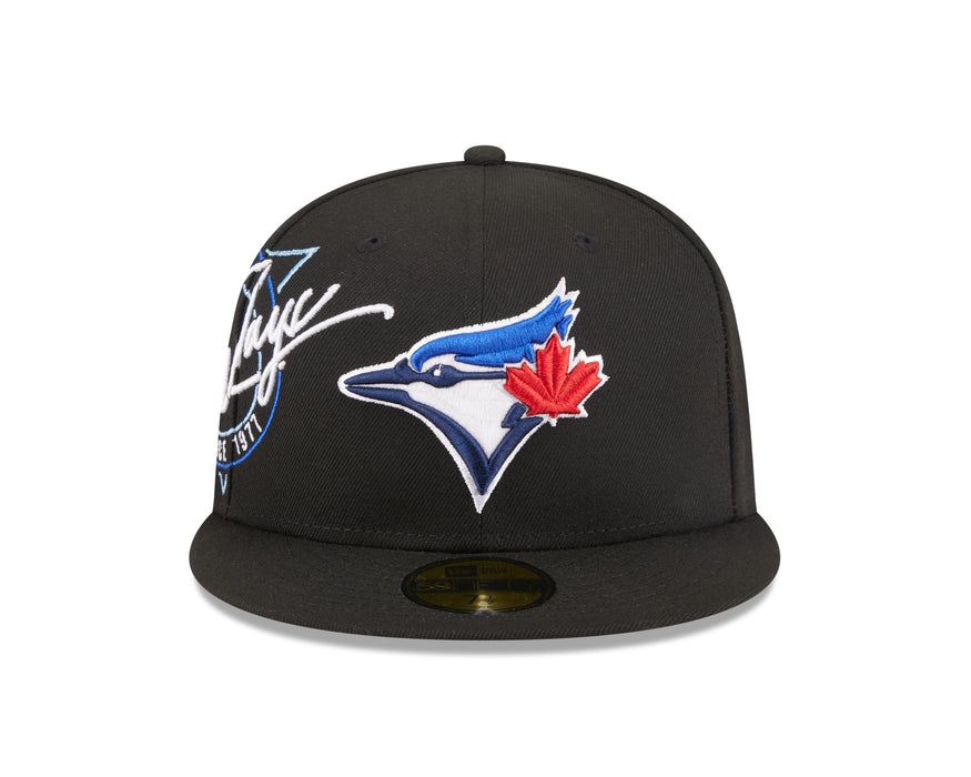 Toronto Blue Jays MLB New Era Men's Black 59Fifty E3 One On Fitted Hat