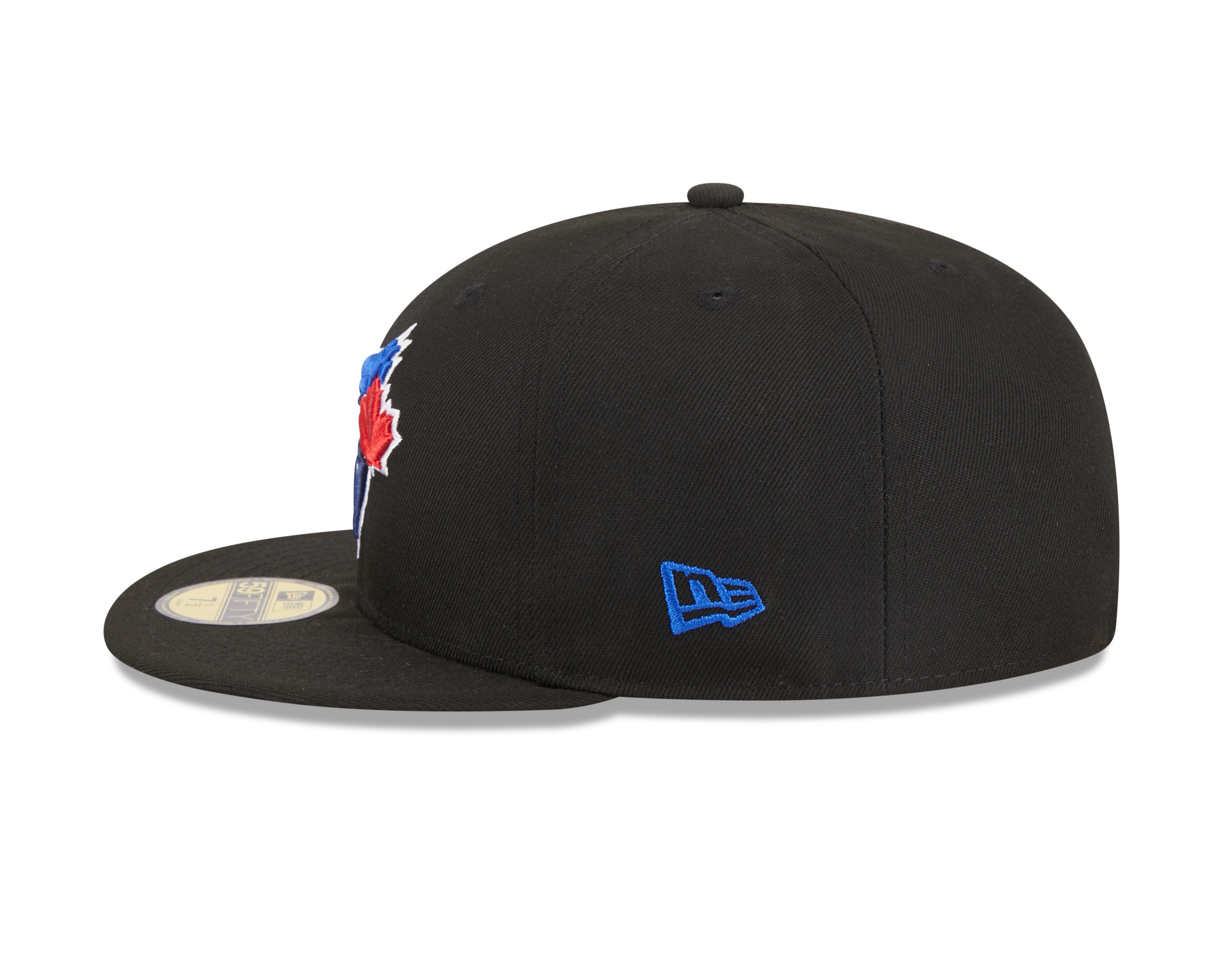 Toronto Blue Jays MLB New Era Casquette ajustée noire 59Fifty E3 One On pour hommes