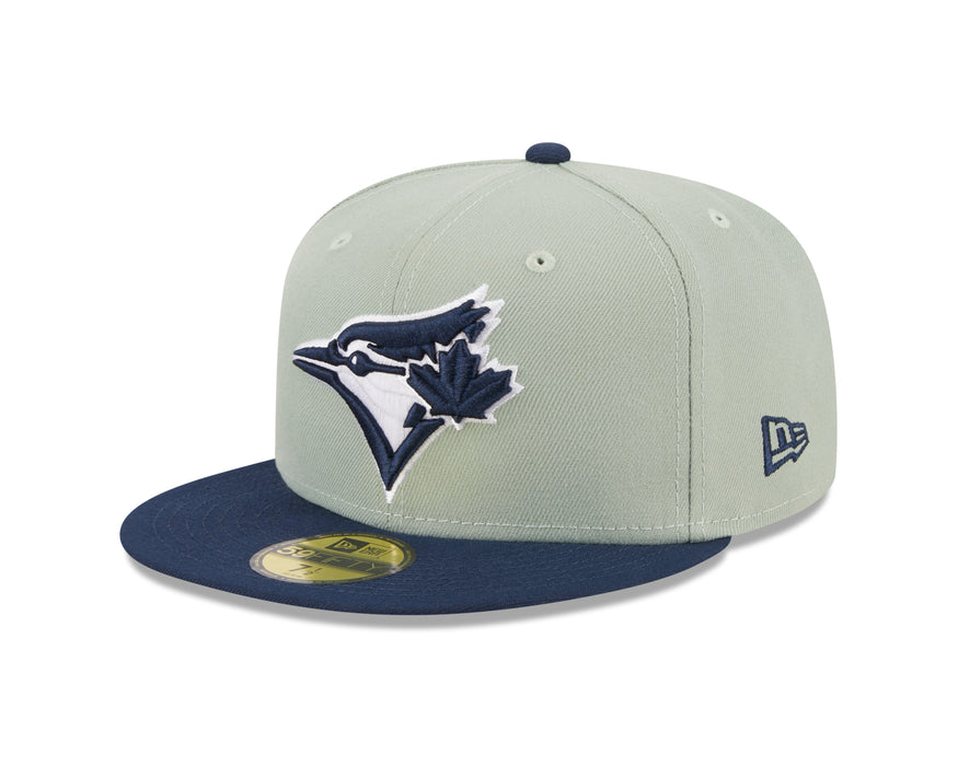 Toronto Blue Jays MLB New Era Men's Navy/Green 59Fifty Two Tone Color Pack Fitted Hat