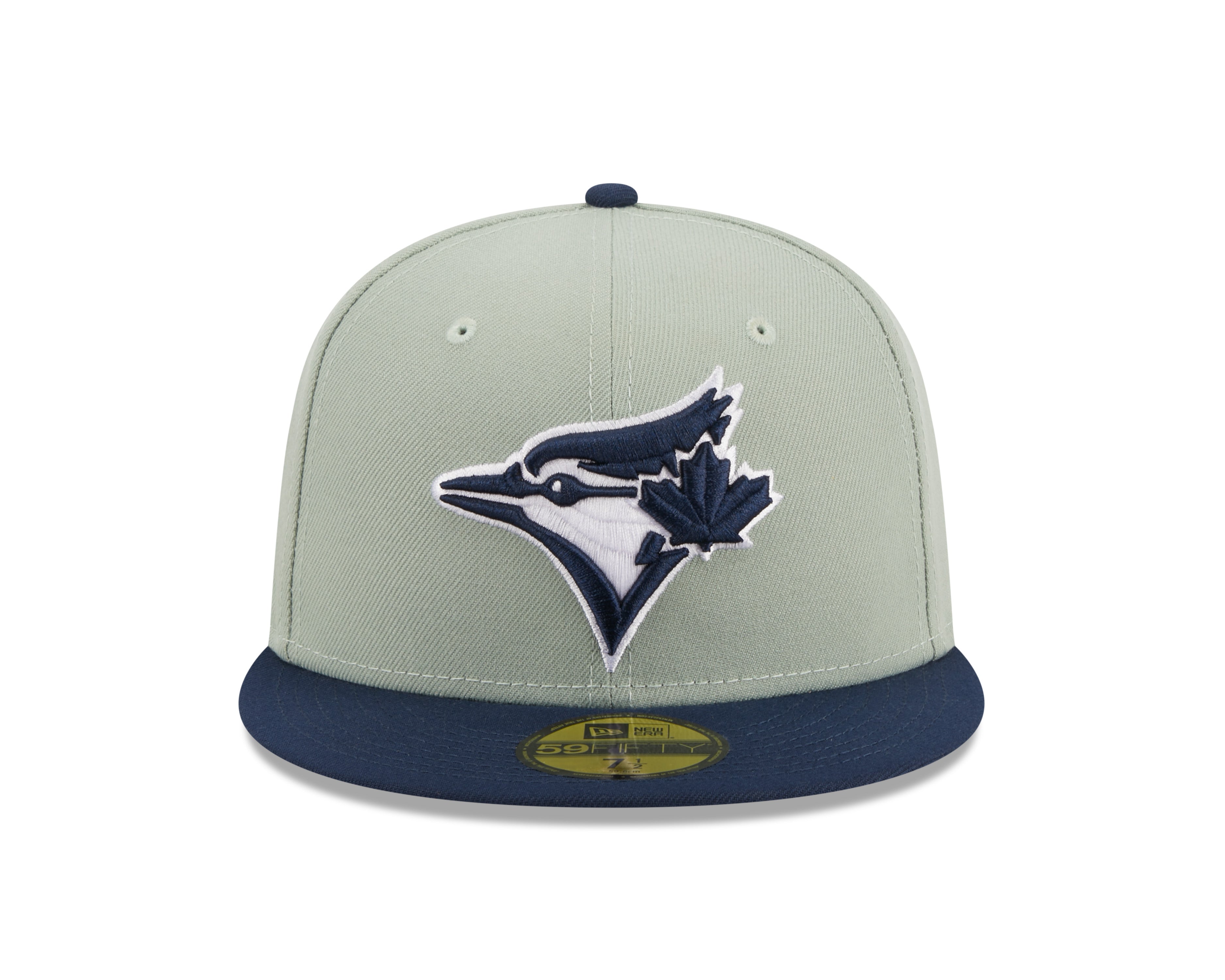 Toronto Blue Jays MLB New Era Casquette ajustée 59Fifty bicolore bleu marine/vert pour hommes