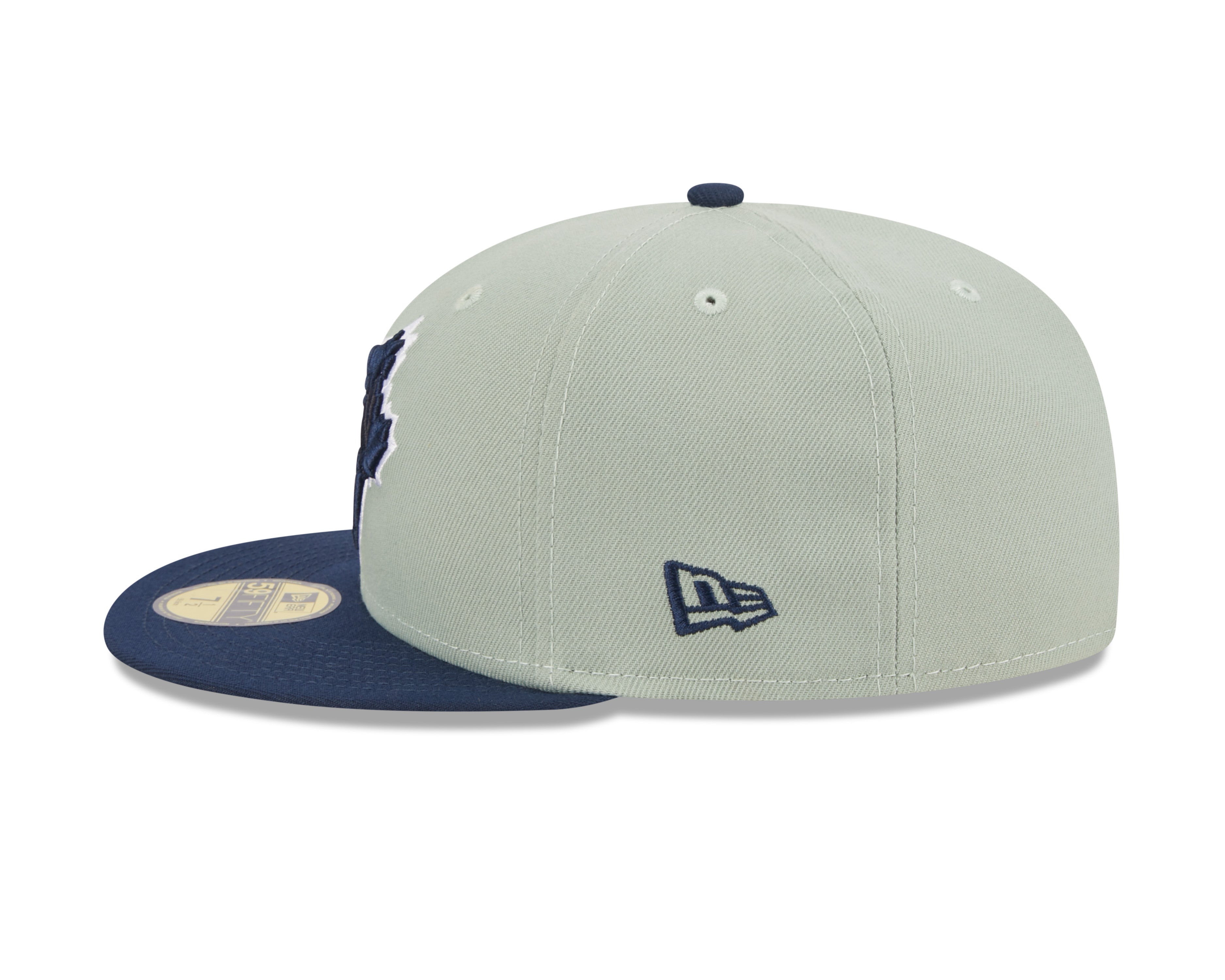 Toronto Blue Jays MLB New Era Casquette ajustée 59Fifty bicolore bleu marine/vert pour hommes