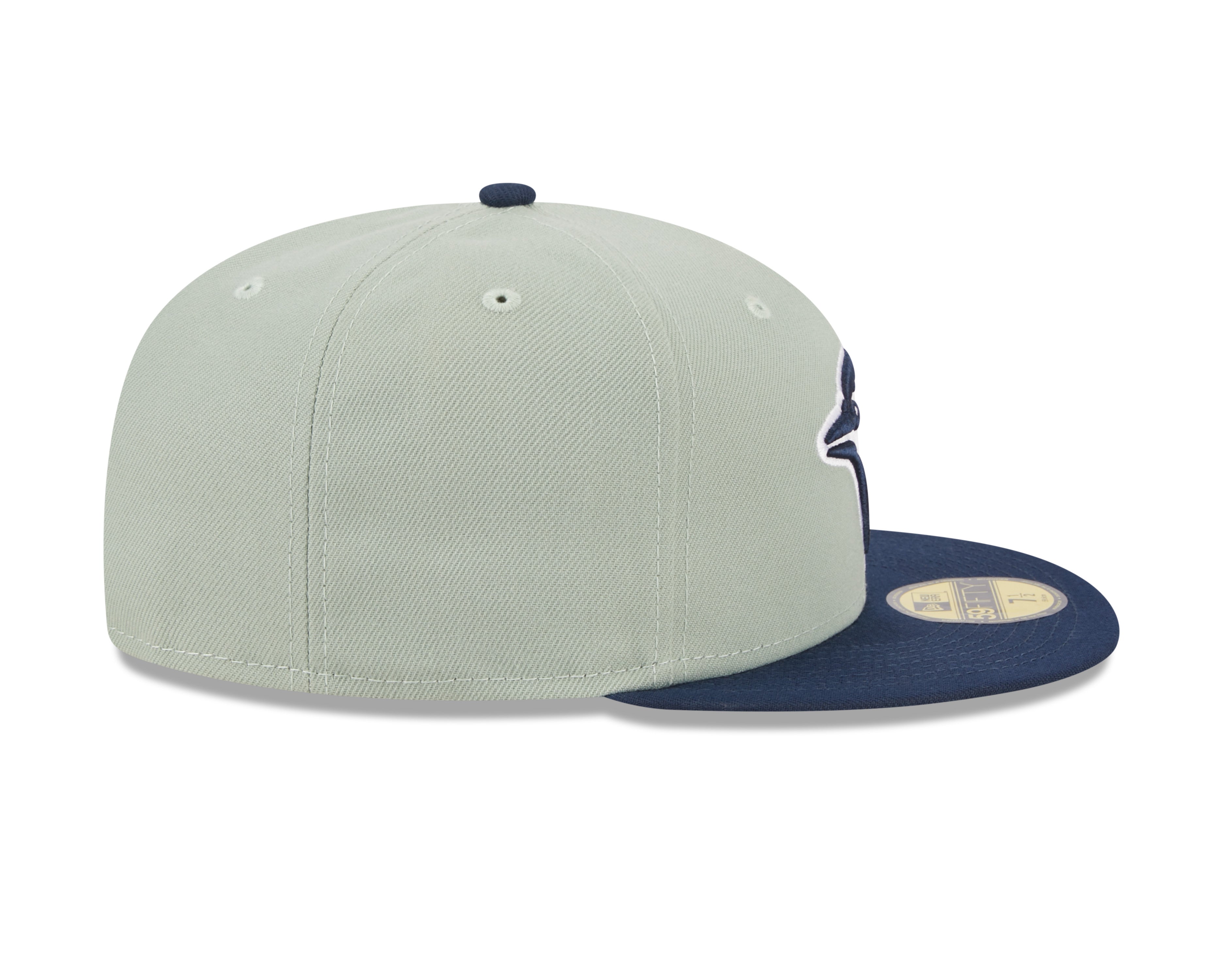 Toronto Blue Jays MLB New Era Casquette ajustée 59Fifty bicolore bleu marine/vert pour hommes