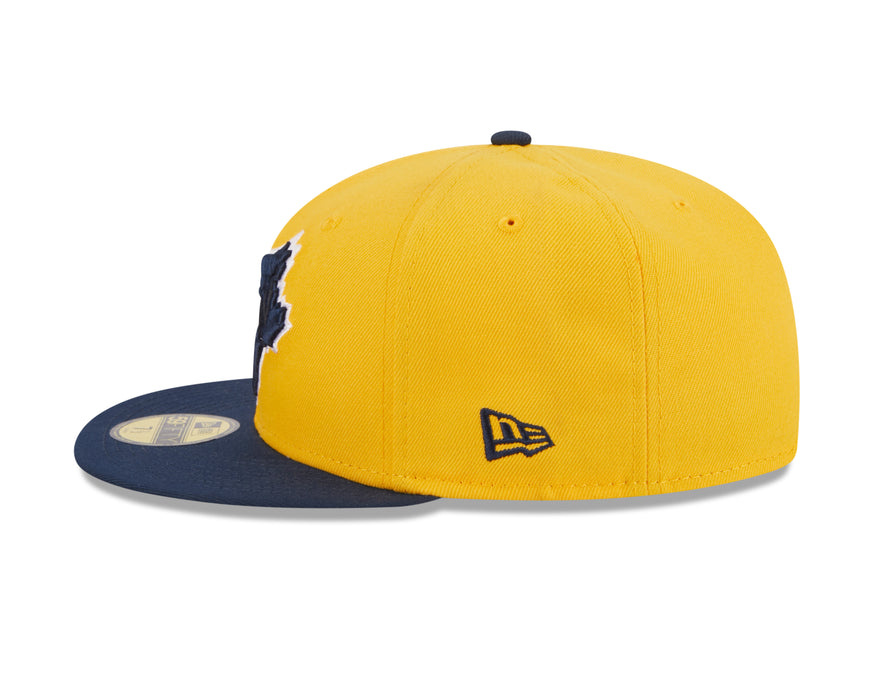 Men's New Era Yellow Toronto Blue Jays Two-Tone Color Pack 59FIFTY Fitted Hat