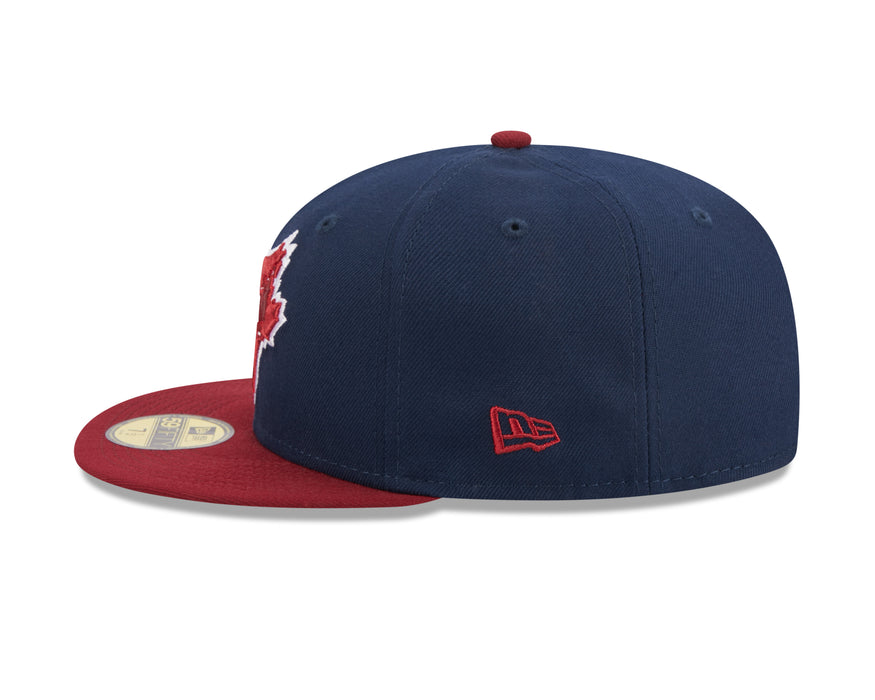 Toronto Blue Jays MLB New Era Men's Navy/Red 59Fifty Two Tone Color Pack Fitted Hat