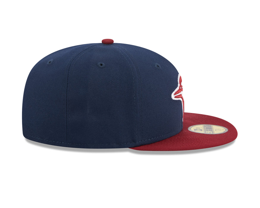 Toronto Blue Jays MLB New Era Men's Navy/Red 59Fifty Two Tone Color Pack Fitted Hat