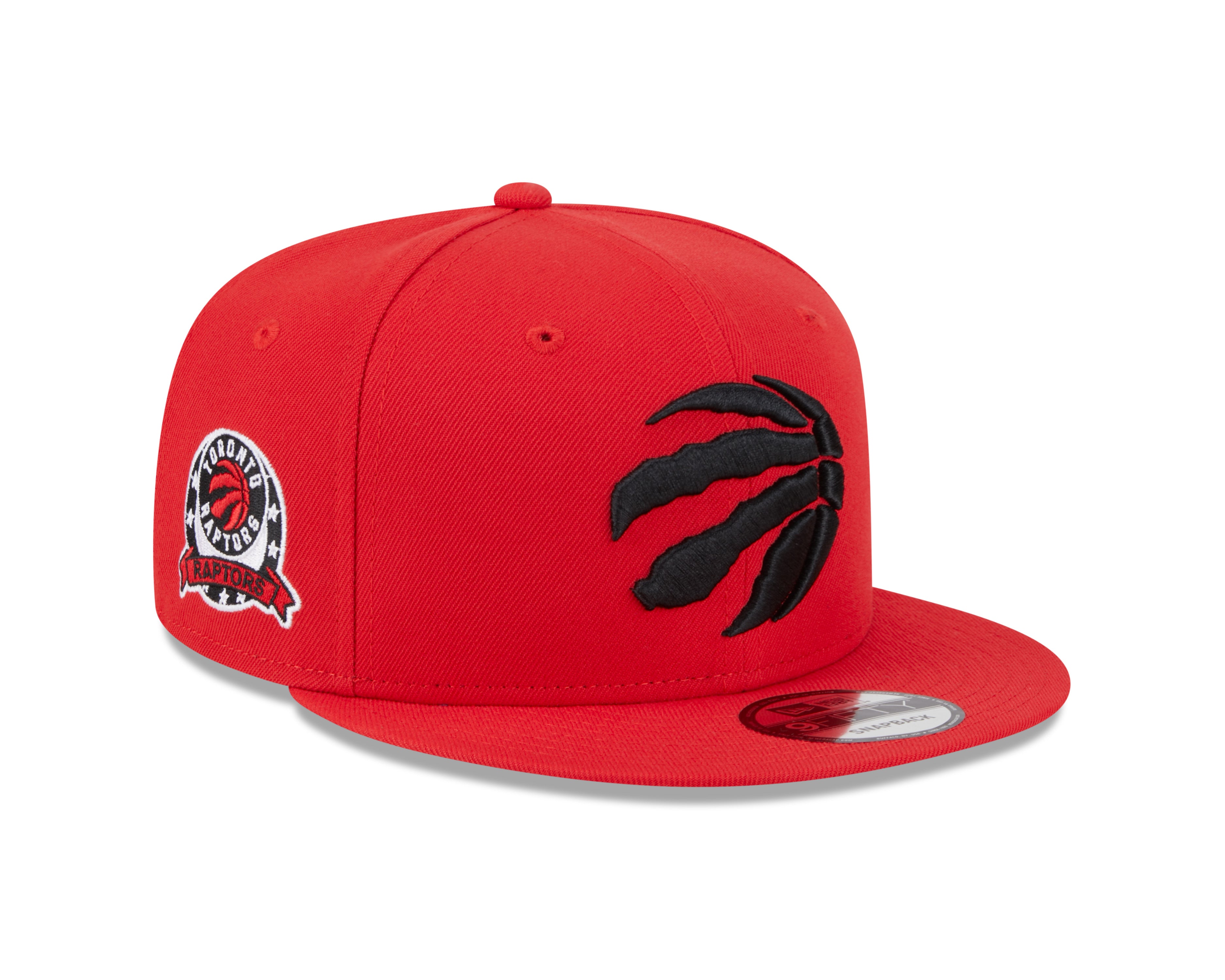 Toronto Raptors NBA New Era Snapback rouge 9Fifty E3 Two Patch pour hommes