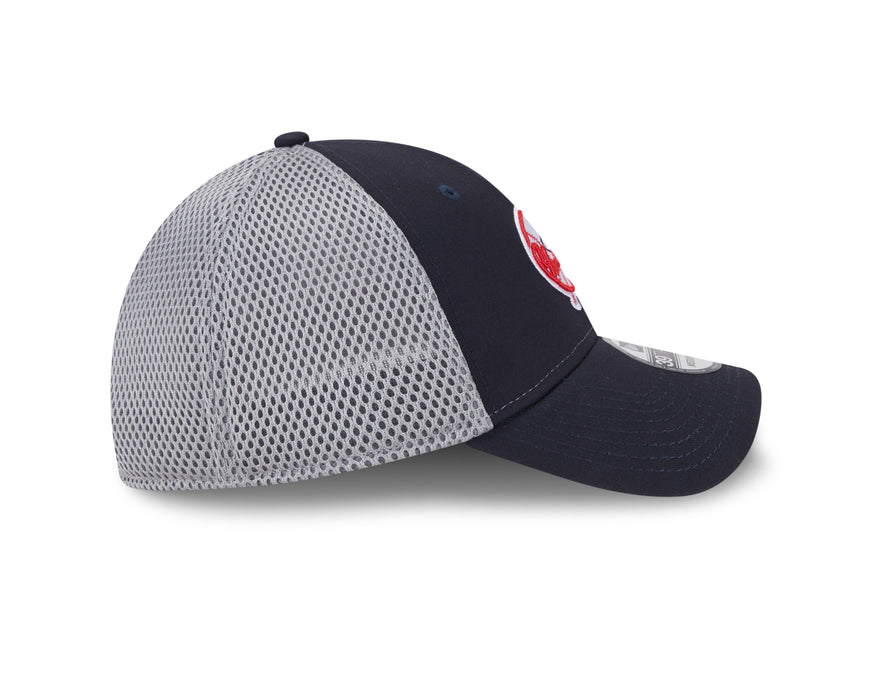 New York Yankees MLB New Era Men's Navy/Grey 39Thirty Mesh Stretch Fit Hat