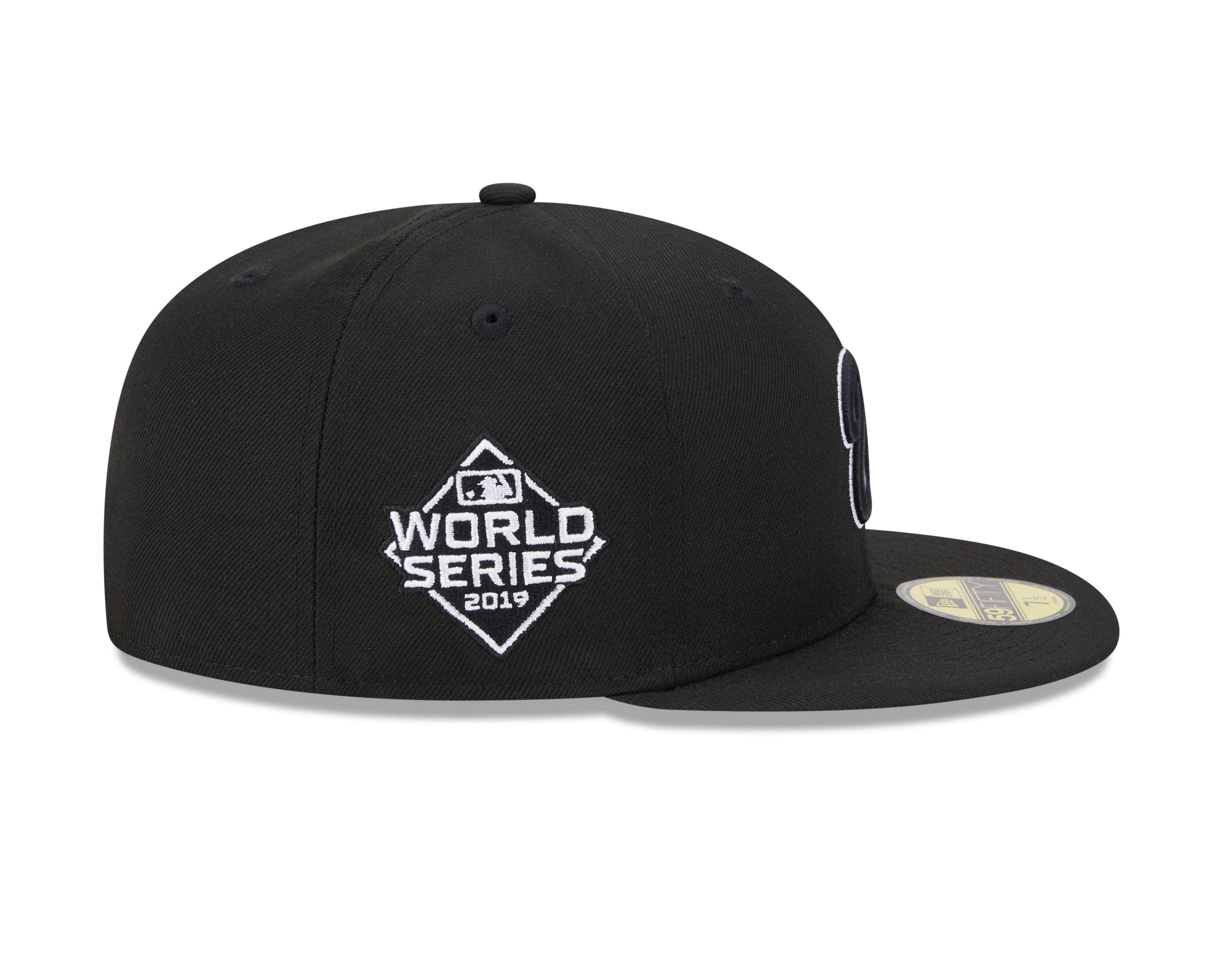 Casquette ajustée noire 59Fifty 2019 World Series MLB New Era pour hommes des Nationals de Washington