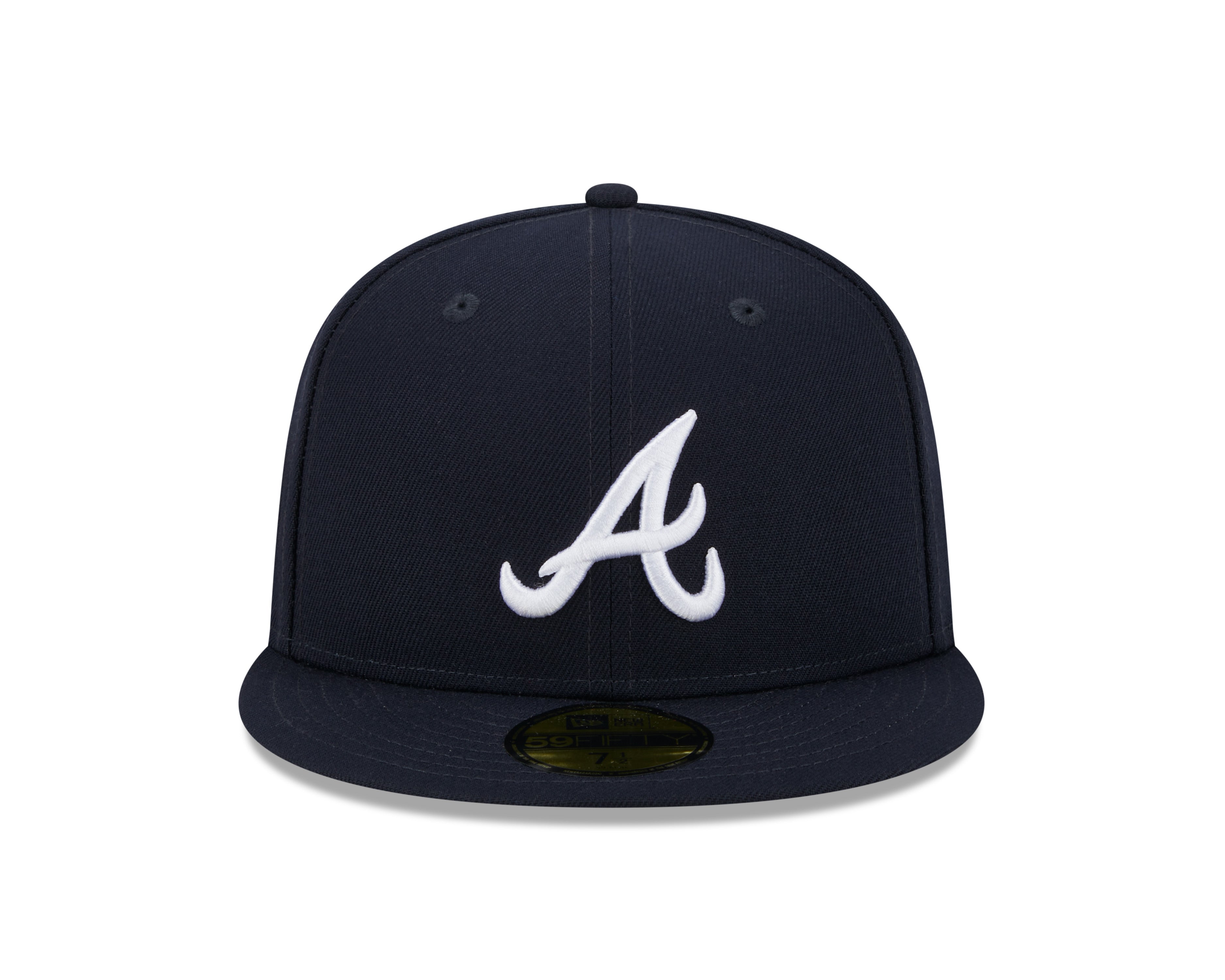 Atlanta Braves MLB New Era Casquette ajustée bleu marine 59Fifty 2021 World Series pour hommes