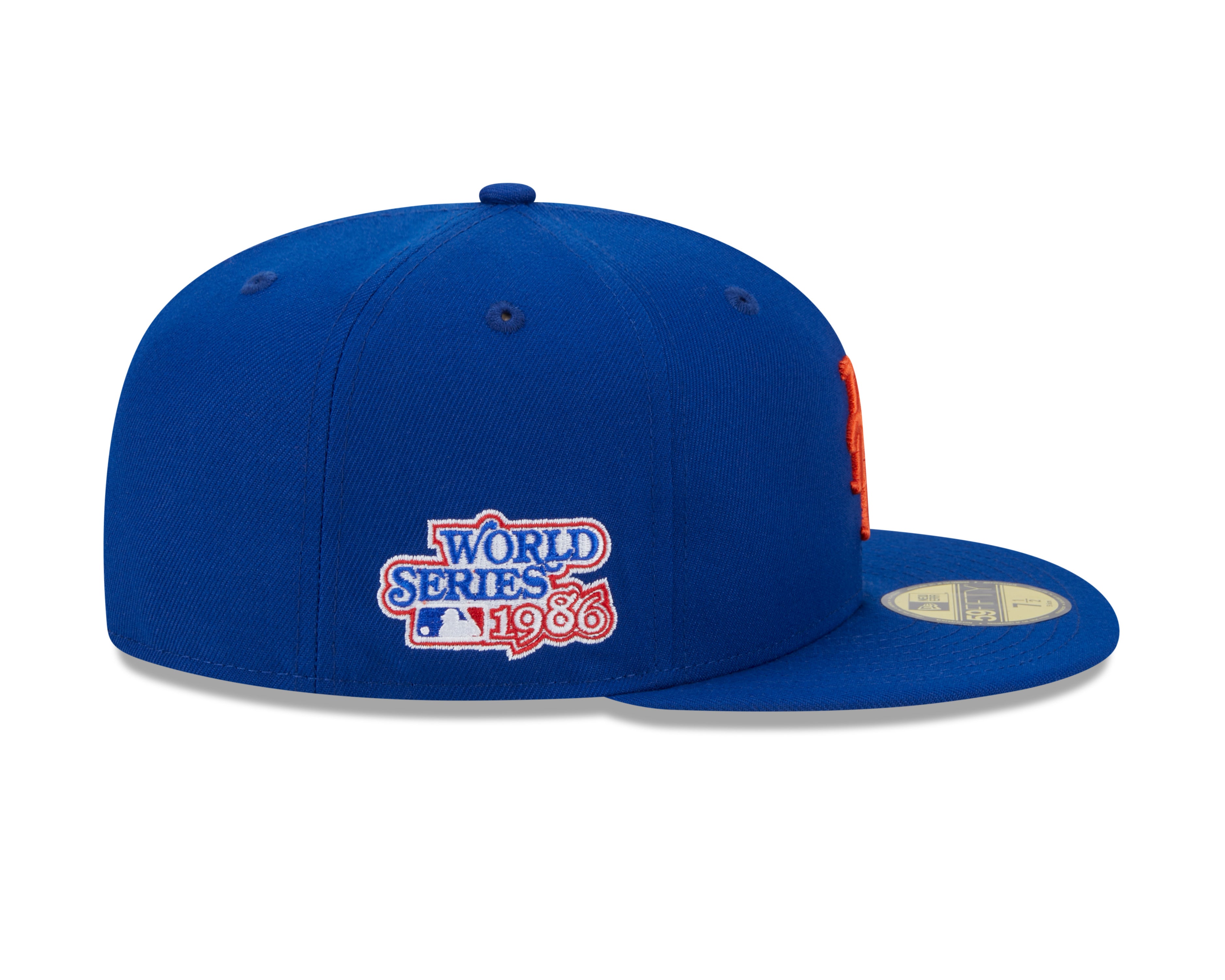 New York Mets MLB New Era Casquette ajustée bleu royal 59Fifty 1986 World Series pour hommes